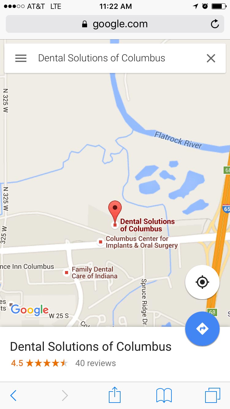 Dental Solutions of Columbus on Google Maps Mobile Practice Cafe