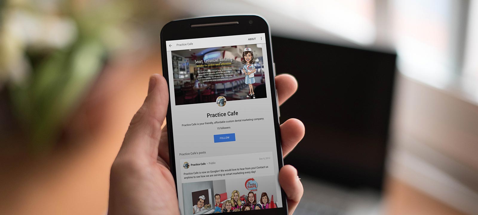 Practice Cafe on Google Plus Mobile