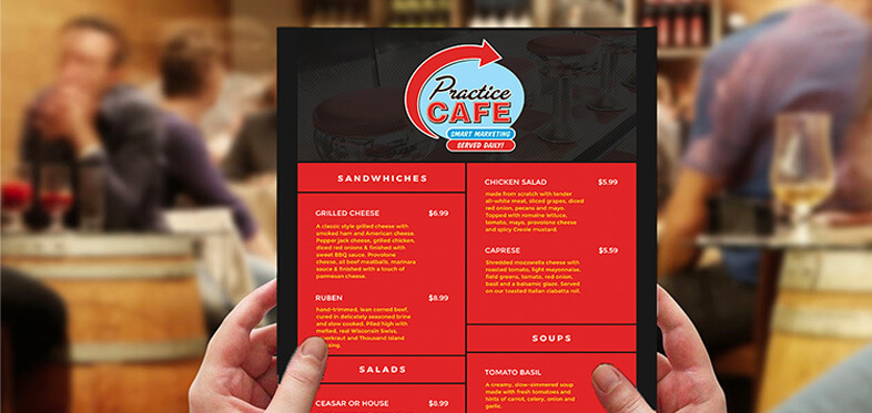 A La Carte Menu