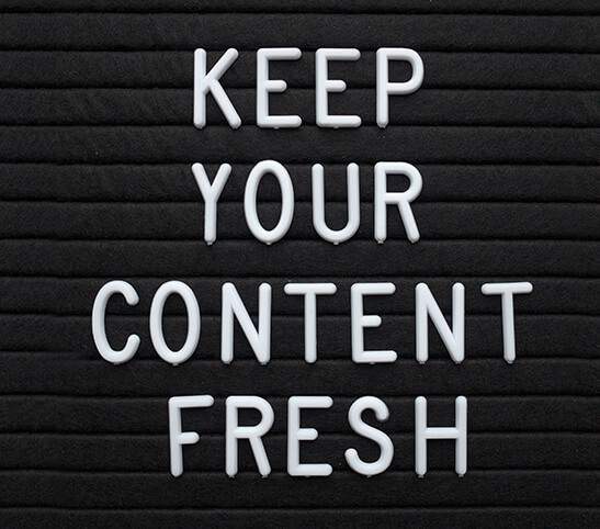 keep your content fresh