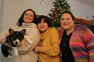 Ana with her family