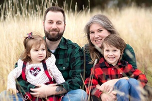 Malory with her family