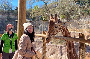 Mirella at the zoo