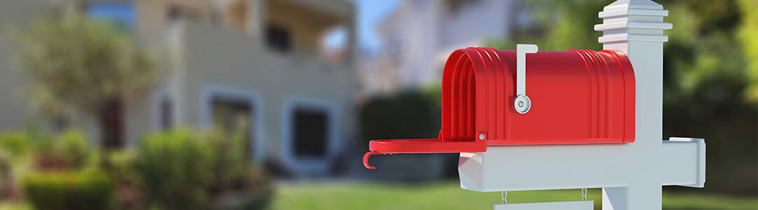 a red mailbox
