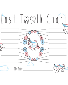 Lost Tooth Chart 2
