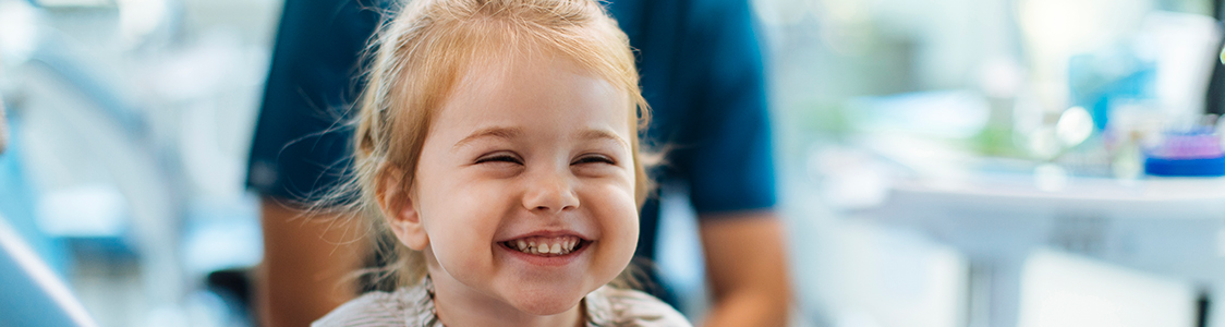 little girl with a big smile