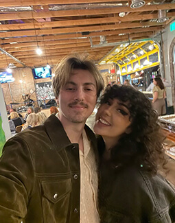 Grace with her boyfriend